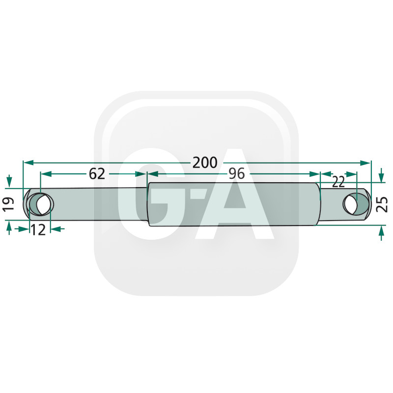 Broche barre poussee